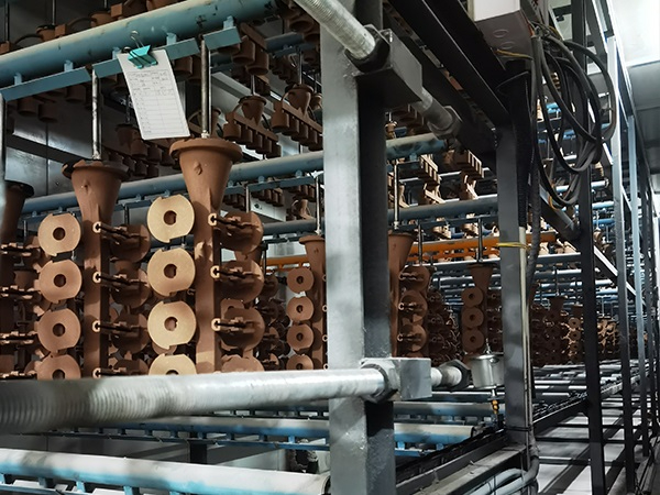 shell drying suspension line